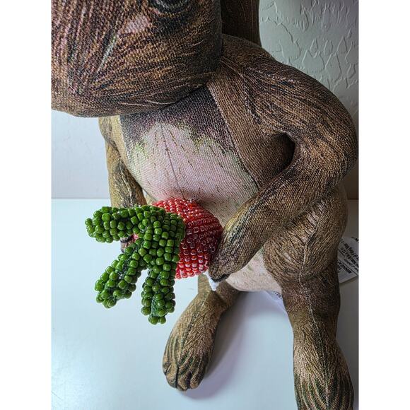 NEW John Derian Squirrel Sparkling Beaded Target 12" Plush Pillow NWT - Picture 5 of 10